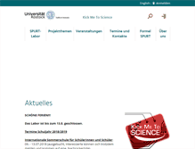Tablet Screenshot of kickmetoscience.uni-rostock.de