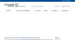 Desktop Screenshot of bio.uni-rostock.de