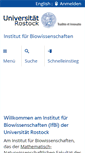 Mobile Screenshot of bio.uni-rostock.de