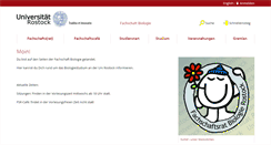 Desktop Screenshot of biofachschaft.uni-rostock.de