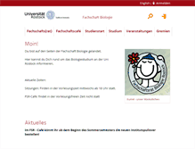 Tablet Screenshot of biofachschaft.uni-rostock.de