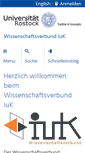 Mobile Screenshot of iuk-verbund.uni-rostock.de