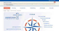 Desktop Screenshot of juniorstudium.uni-rostock.de