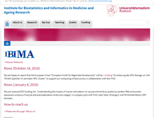 Tablet Screenshot of ibima.med.uni-rostock.de