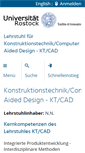 Mobile Screenshot of kt.uni-rostock.de