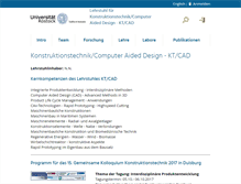 Tablet Screenshot of kt.uni-rostock.de