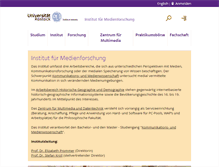Tablet Screenshot of imf.uni-rostock.de