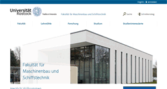 Desktop Screenshot of msf.uni-rostock.de