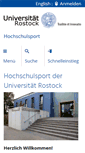 Mobile Screenshot of hochschulsport.uni-rostock.de