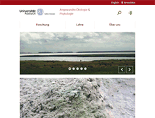 Tablet Screenshot of angewandteoekologie.uni-rostock.de