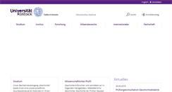 Desktop Screenshot of geschichte.uni-rostock.de