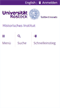 Mobile Screenshot of geschichte.uni-rostock.de