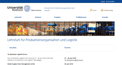 Desktop Screenshot of logistik.uni-rostock.de