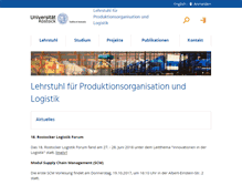 Tablet Screenshot of logistik.uni-rostock.de