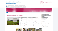 Desktop Screenshot of forensik.med.uni-rostock.de