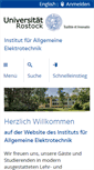 Mobile Screenshot of iae.uni-rostock.de