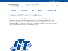 Tablet Screenshot of ltt.uni-rostock.de