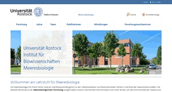 Desktop Screenshot of meeresbiologie.uni-rostock.de
