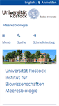 Mobile Screenshot of meeresbiologie.uni-rostock.de