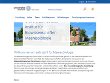 Tablet Screenshot of meeresbiologie.uni-rostock.de