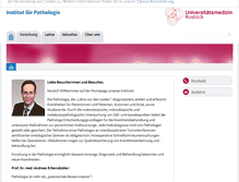 Tablet Screenshot of pathologie.med.uni-rostock.de