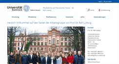 Desktop Screenshot of ludwig.chemie.uni-rostock.de