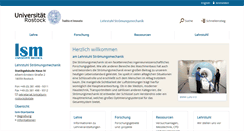 Desktop Screenshot of lsm.uni-rostock.de