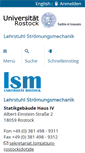 Mobile Screenshot of lsm.uni-rostock.de