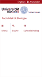 Mobile Screenshot of biodidaktik.uni-rostock.de