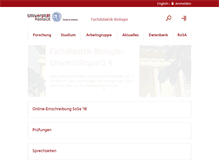 Tablet Screenshot of biodidaktik.uni-rostock.de