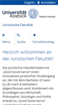 Mobile Screenshot of juf.uni-rostock.de