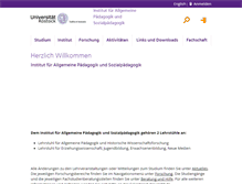 Tablet Screenshot of iasp.uni-rostock.de