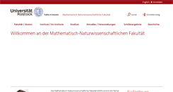 Desktop Screenshot of mathnat.uni-rostock.de