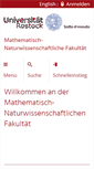 Mobile Screenshot of mathnat.uni-rostock.de