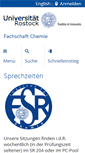 Mobile Screenshot of fachschaft.chemie.uni-rostock.de