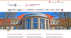 Desktop Screenshot of med.uni-rostock.de