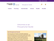 Tablet Screenshot of phf.uni-rostock.de