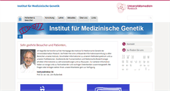 Desktop Screenshot of genetik.med.uni-rostock.de